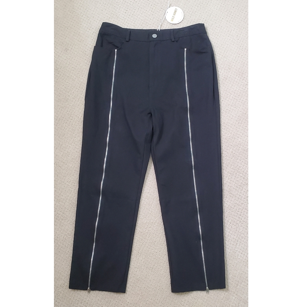 Wild Honey High Waist Cropped Straight Leg Jeans